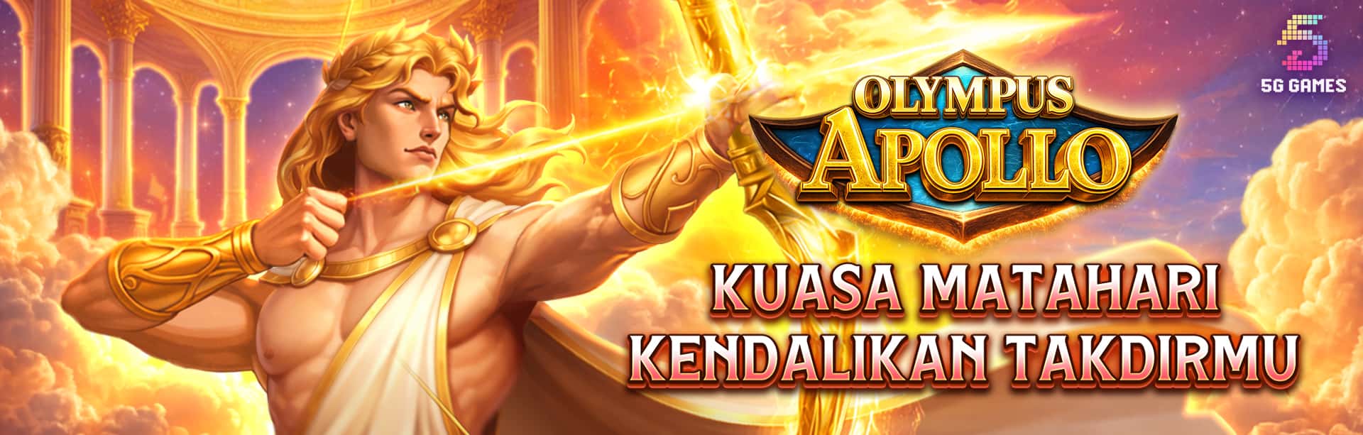 5GGAMES - OLYMPUS APOLLO GAME PROMO BANNER