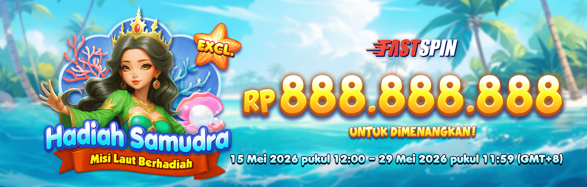 FASTSPIN - HADIAH SAMUDRA! MISI LAUT BERHADIAH